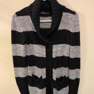 Black and Grey Cardigan